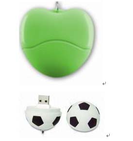  USB Flash Driver In Football And Apple Or Heart Shape ( USB Flash Driver In Football And Apple Or Heart Shape)