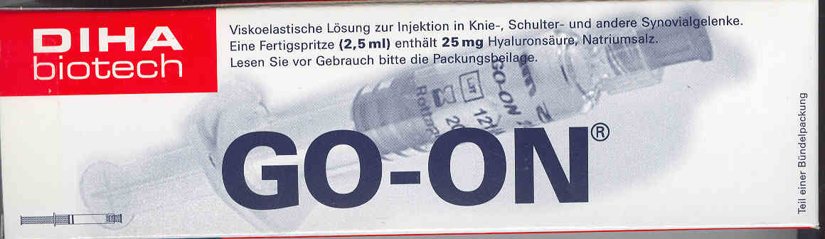  GO-ON 25 MG / 2.5 ML - Alternative Synvisc (GO-ON 25 MG / 2,5 ML - Alternative Synvisc)