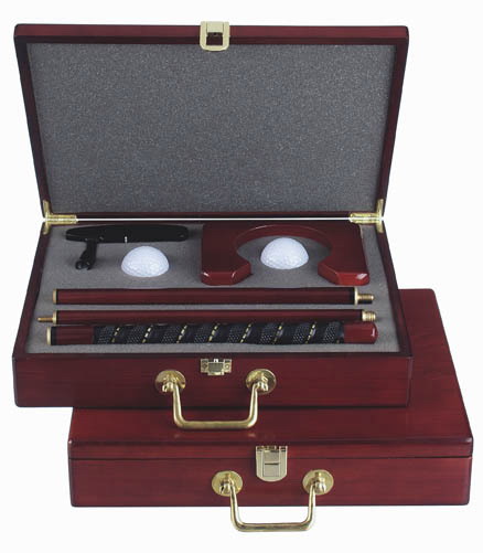  Executive Office Wood Case Golf Putter Set