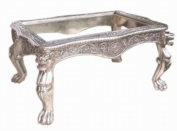  Silver Coffee Table (Silver Furniture) (Серебро журнальный столик (серебро мебели))