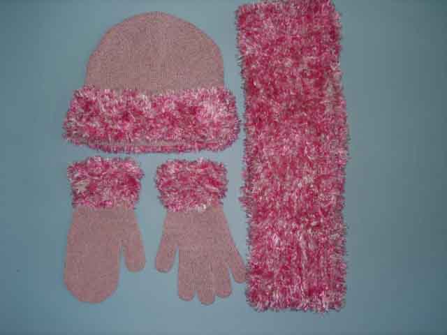  Glove, Hat & Scarf 3 Pcs Sets ( Glove, Hat & Scarf 3 Pcs Sets)