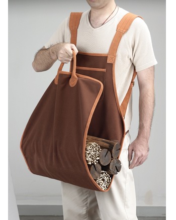  Log Apron Canvas And Suede