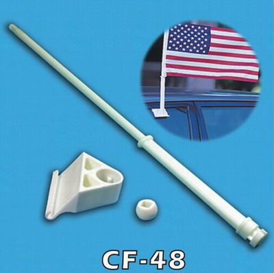  3 Pieces 19 Car Flagpole Kit (3 pièces 19 Car Kit Flagpole)