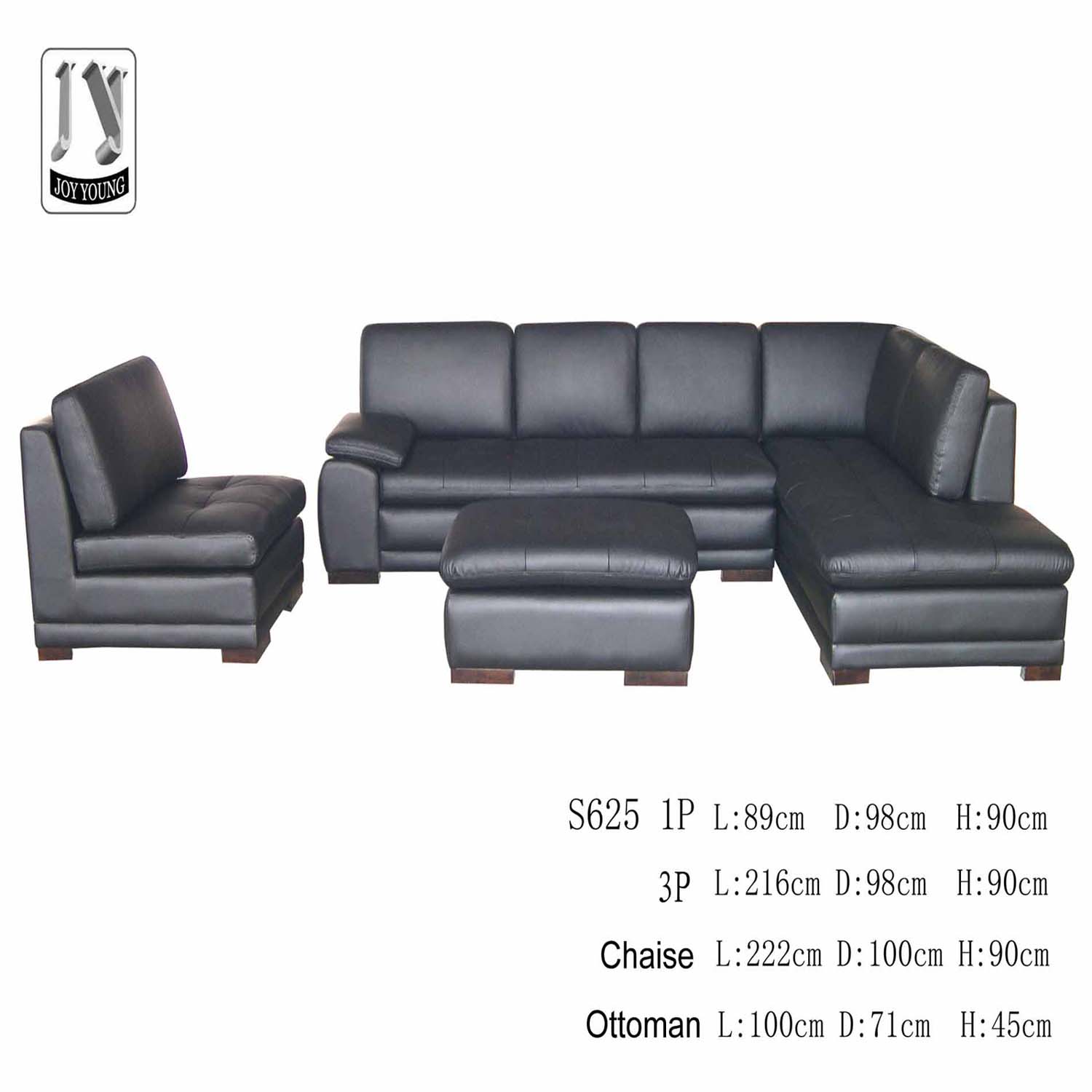  Leather Sofa (Canapé cuir)