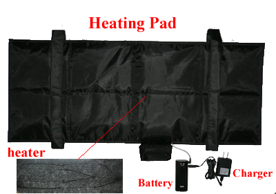  Heating Pad, Cushion, Blanket With Chargeable Battery (Chauffage Pad, coussin, couverture avec pile rechargeable)