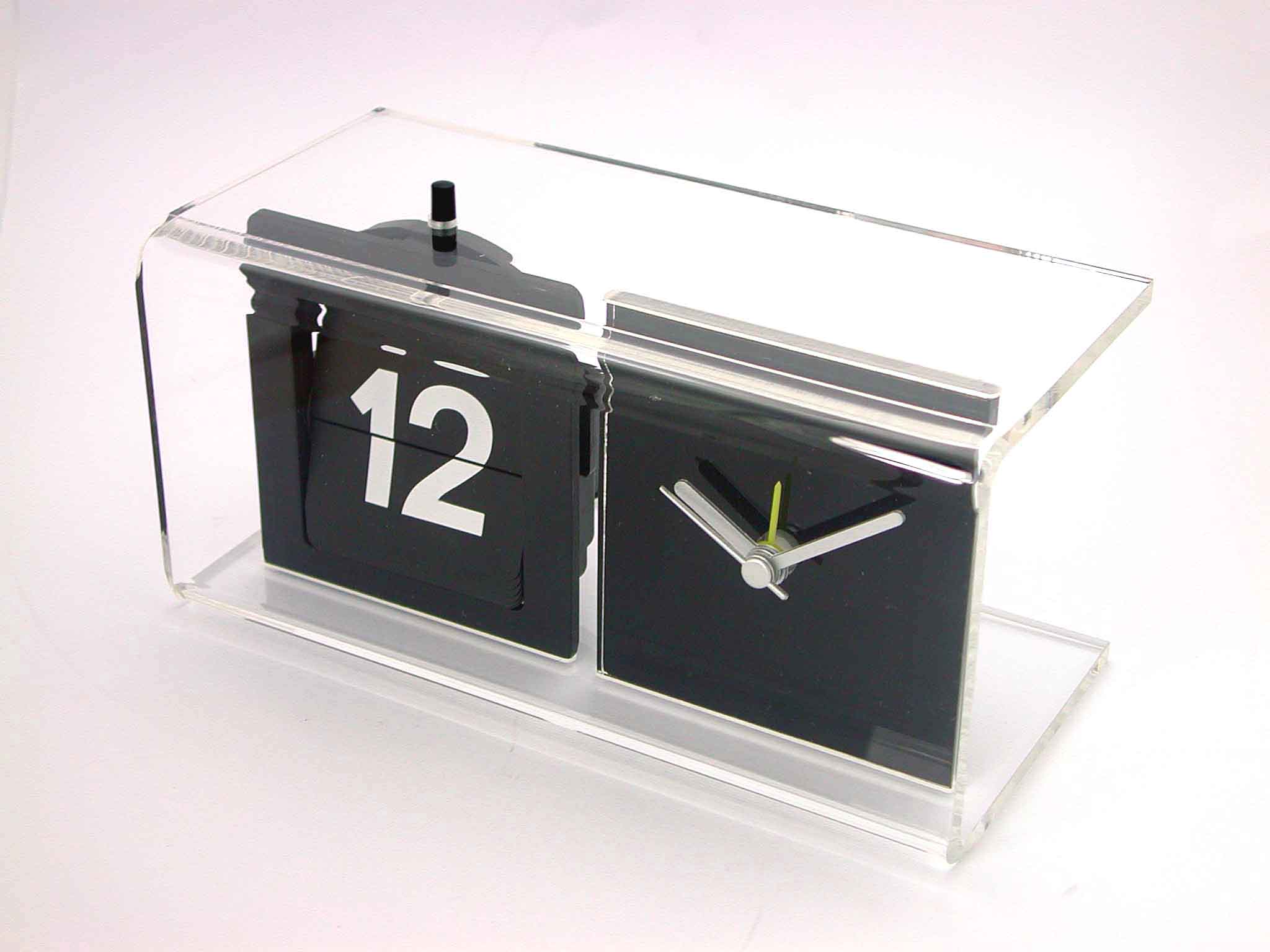  our item - Acrylic Analog Clock With Calendar (point de notre ordre - Acrylique Analog Clock With Calendar)