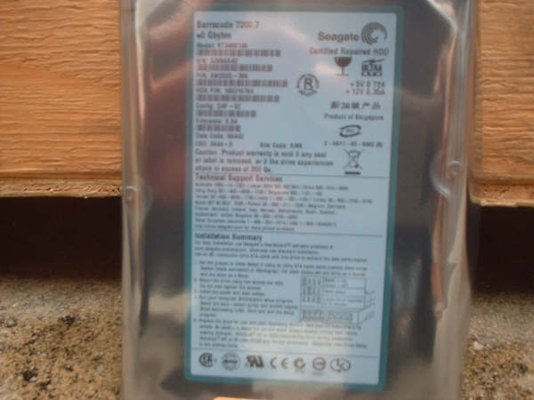  Refurbished Seagate HDD (Remis à neuf Seagate HDD)