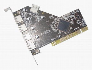  PCI USB2.0 4 And 1Port Card