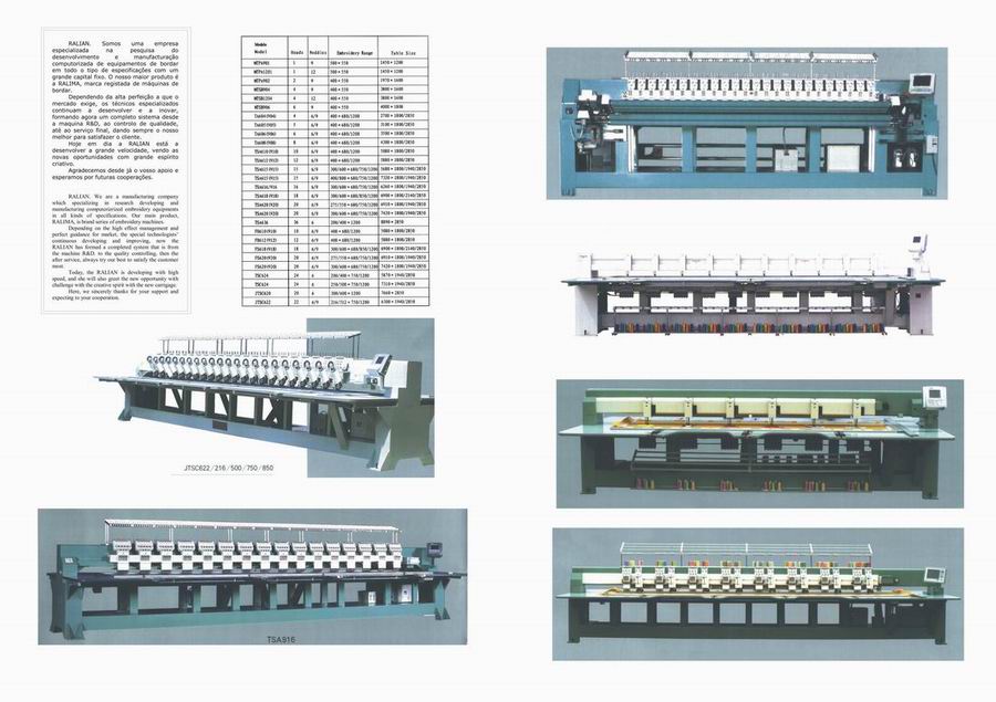  Ralian Embroidery Machine (Ralian machine à broder)