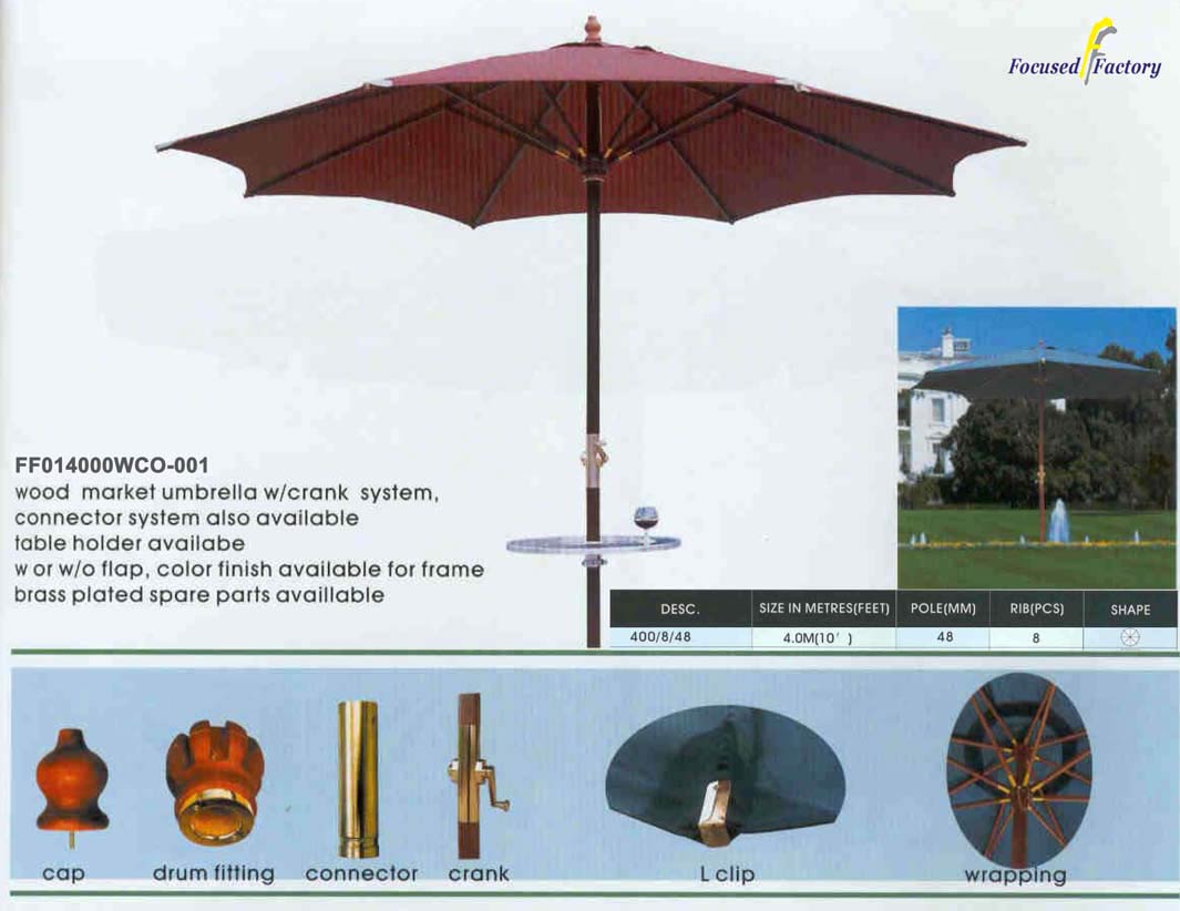  Italiano Trimmed Parasol