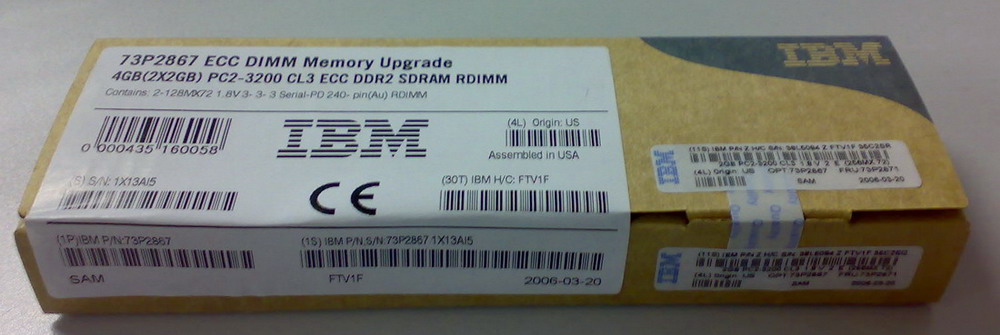  IBM Server Memory And Hard Drive(HDD) (IBM Server память и жесткий диск (HDD))