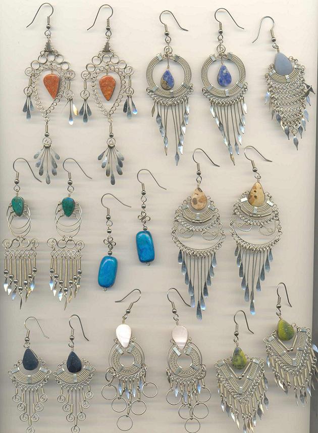  Earrings With Semi Precious Stones