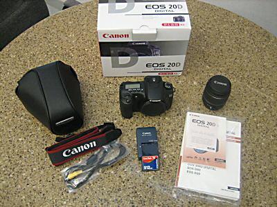  Canon EOS 20D Digital SLR Camera Kit w/ EF-S 18-55 Lens