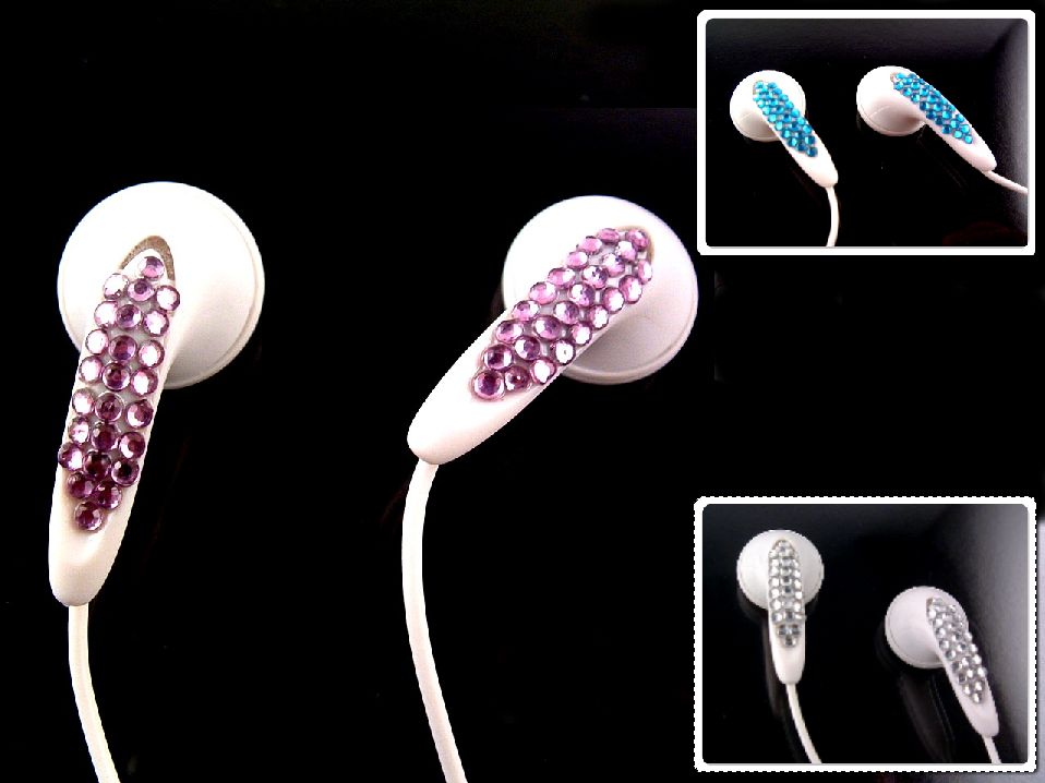  Crystal Studded Earphone ( Headphone ) For IPod / MP3 / PSP / MP4 / GPS / C ( Crystal Studded Earphone ( Headphone ) For IPod / MP3 / PSP / MP4 / GPS / C)