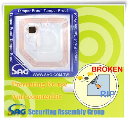  SAG - Tamper Proof Label / Smart Label / SAG RFID Transponder (SAG - Tamper Proof Label / Smart Label / SAG transpondeur RFID)