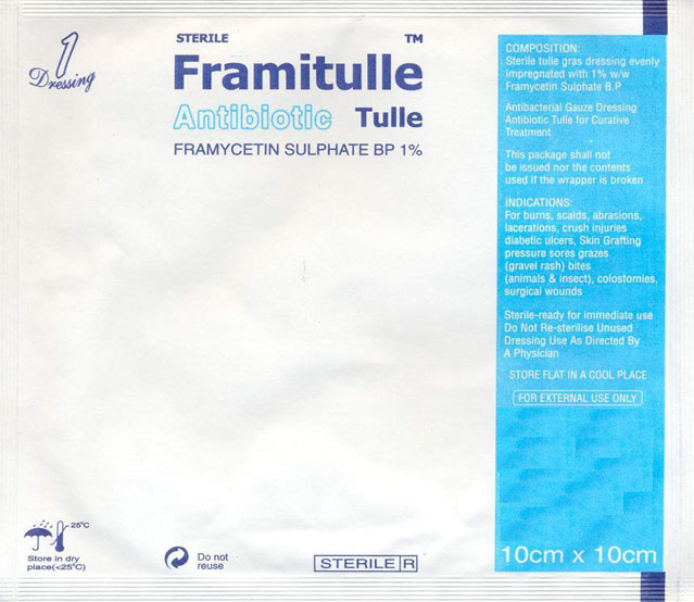  Framycetin Tulle Dressing (Framycetin Tüll-Dressing)