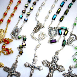  Multicolor Rosary Beads (Multicolor Rosenkranz)