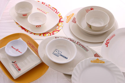  Melamine Dinnerware Personalized Logo (Vaisselle mélamine Logo personnalisé)