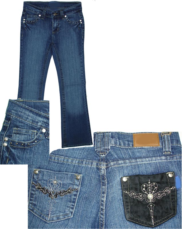 Girls Fashion Denim Jeans (Girls Fashion Denim Jeans)