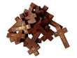  Wood Cross, Wood Crucifix, Rosary Crucifix (Holz-Kreuz, Holz Kruzifix, Rosenkranz Kruzifix)