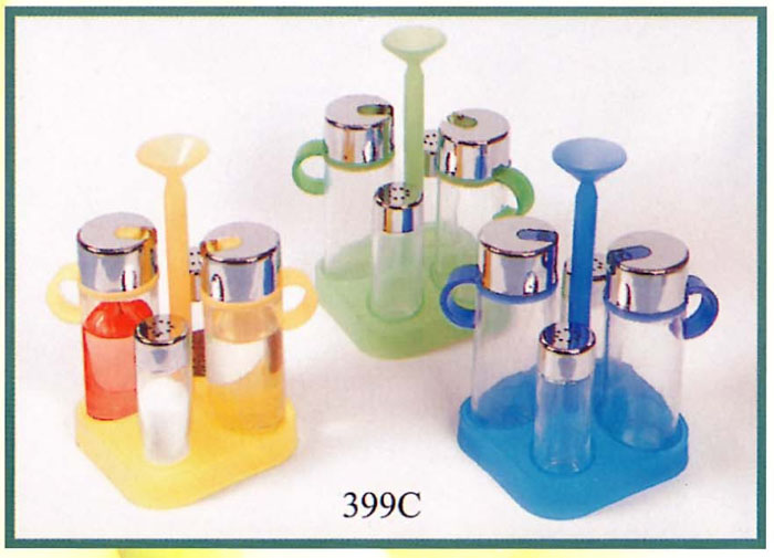  Glass Cruet Set (Verre Cruet Set)