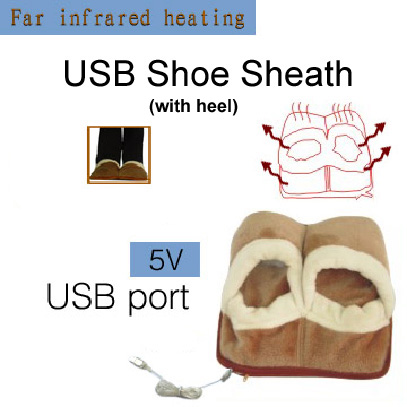  USB Heating Shoe Sheath With Heel (USB Отопление Чистка ножны с Каблук)