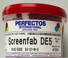  Perfectos Screen Fab De5 Highly Washable And Cleanable Fabric Ink (Perfectos экрана Fab de5 высоко стирке и Моющиеся Ink Ткани)