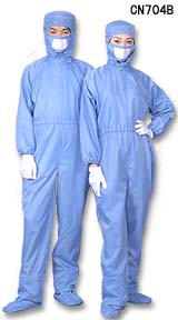  Cn704b Anti-Static Cleanroom Coverall (Cn704b Anti-Static Cleanroom Coverall)