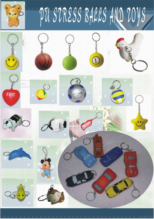  PU Stress Key-Chains ( PU Stress Key-Chains)