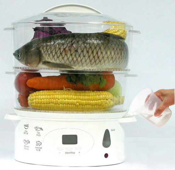 2 In 1 Family Food Steamer, Digital 2 Tiers (2 В 1 Семья Пароварка, цифровой 2 яруса)