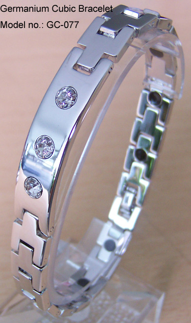  Germanium Bracelet With Cubics (Германий Браслет с кубиком)