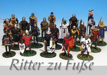  Medieval Foot Knights Figures, Mounted Knights (Medieval Knights Fuss Figuren, Mounted Knights)