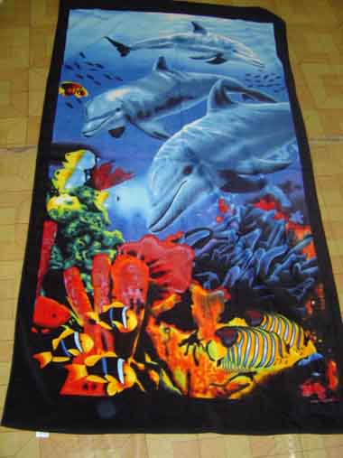  100% Cotton Printed Beach Towel (100% coton imprimé Serviette de plage)