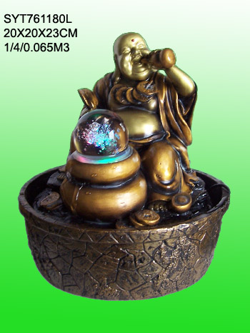 Polyresin Tabelle Brunnen, Inner-Brunnen (Buddha-Brunnen) (Polyresin Tabelle Brunnen, Inner-Brunnen (Buddha-Brunnen))