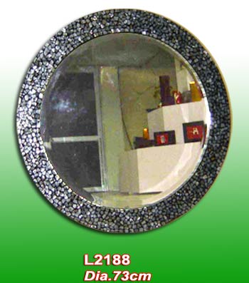  Round Lacquer Mirror