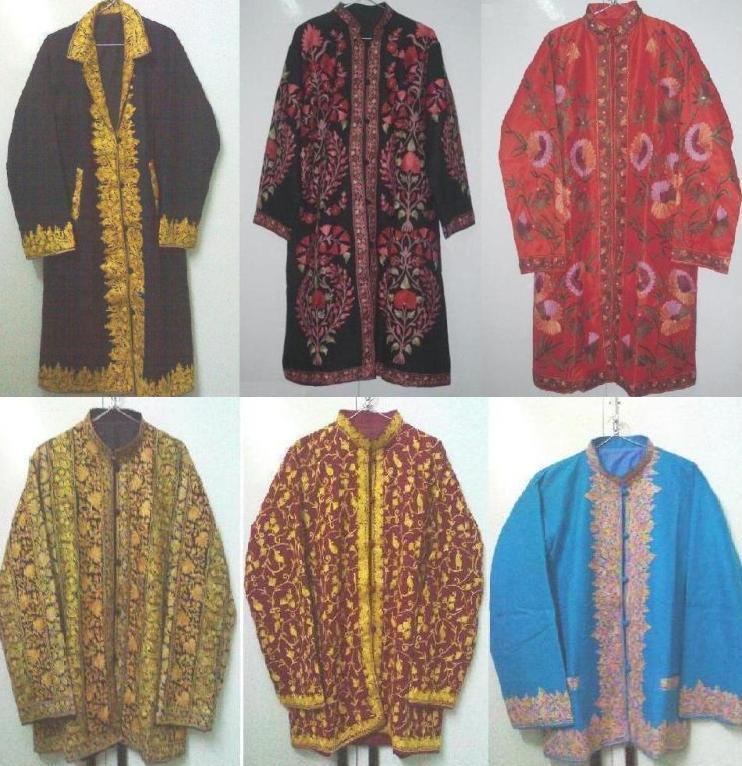  Ethnic Embroidered Jackets / Gowns From Kashmir, India ( Ethnic Embroidered Jackets / Gowns From Kashmir, India)