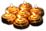  Cinnamon Bun Candles (Cinnamon Bun Kerzen)