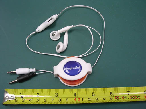 Ear & Mic One Way Retractable Cable (Ear & Mic One Way Retractable Cable)