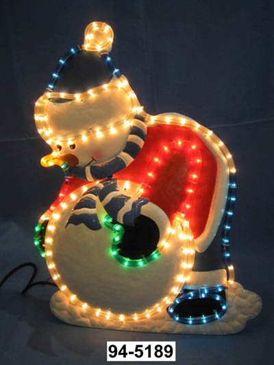  Rope Light Snowman Metal Stamp ( Rope Light Snowman Metal Stamp)