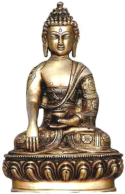  Buddha (Religious Statue) Made Of Brass (Bouddha (Religious Statue) en laiton)