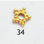  14kt, 18kt And 22kt Gold Star Spacers (14kt, 18kt И 22kt Gold Star Распорки)