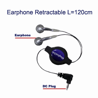  Earphone Retractable Cable (Ohrhörer Retractable Cable)