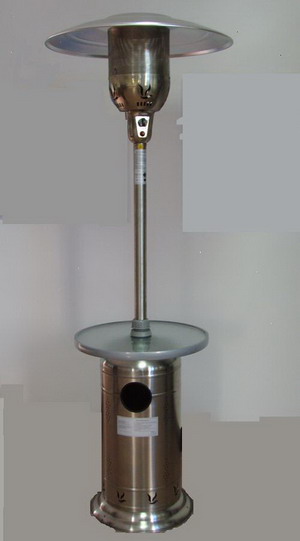  Patio Heater With Glass Table (Chauffe-terrasse avec table en verre)