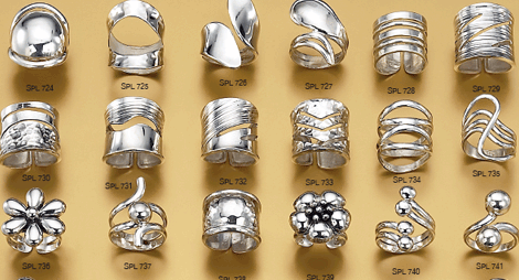  950 Silver Rings (950 Bagues Argent)