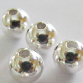  Round Sterling Silver Beads ( Round Sterling Silver Beads)