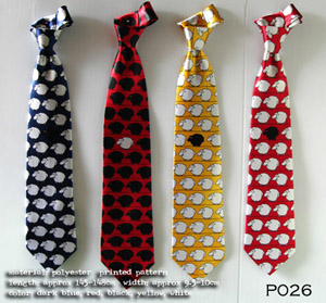  Polyester Printed Necktie ()