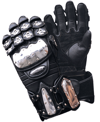  Leather Motorbike Gloves (Gants en cuir deux-roues)