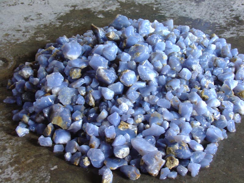  Blue Chalcedony Rough