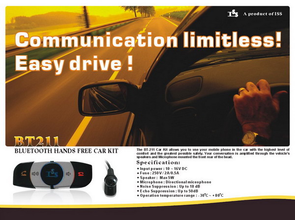  Bluetooth Hand Free Car Kit (Bluetooth Car Kit mains libres)