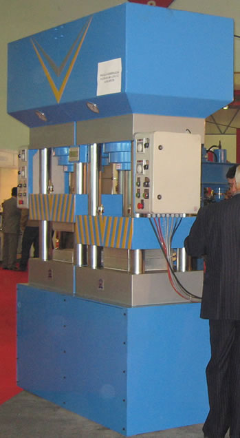  Hydraulic Double Compartment Rubber Mature Press